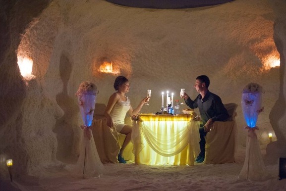Романтическое свидание в соляной пещере в подарок