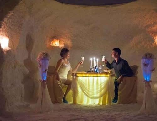 Романтическое свидание в соляной пещере
